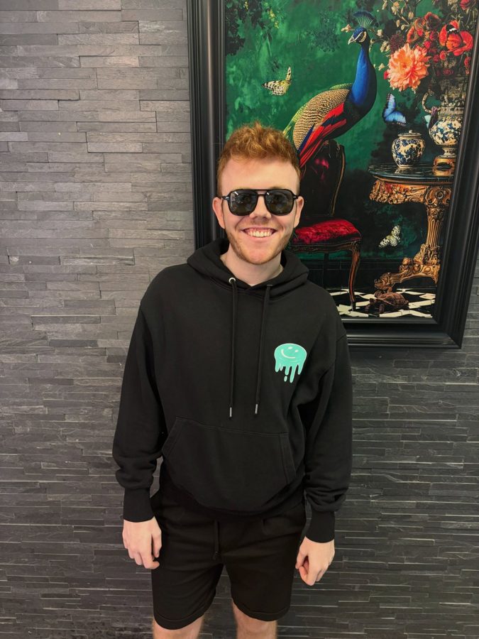 A patient in his new sunglasses